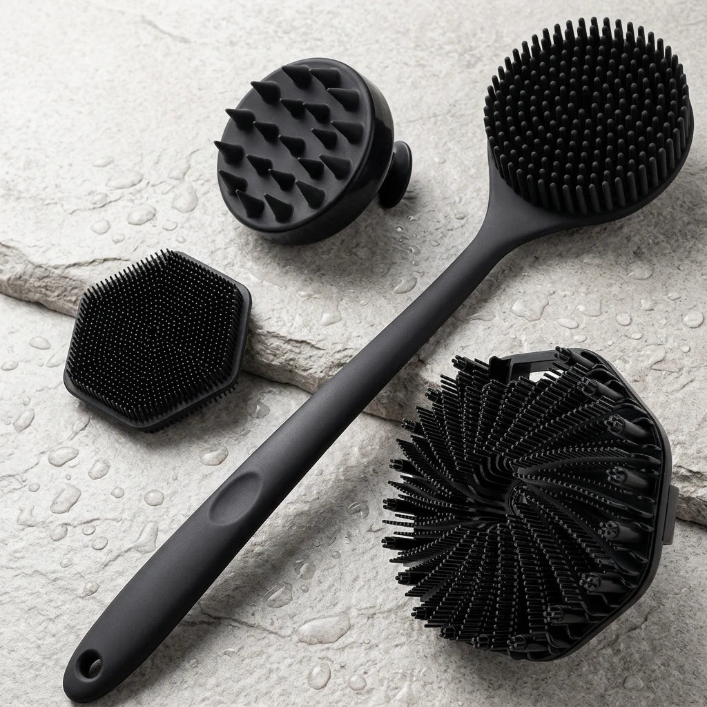 The 4-in-1 Silicone Shower Scrubber